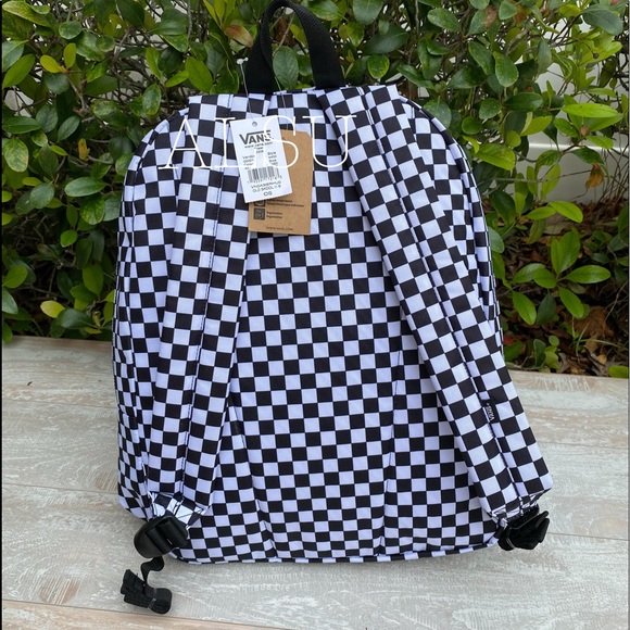 Vans Old Skool III Checkerboard Backpack Black/W - Picture 5 of 8